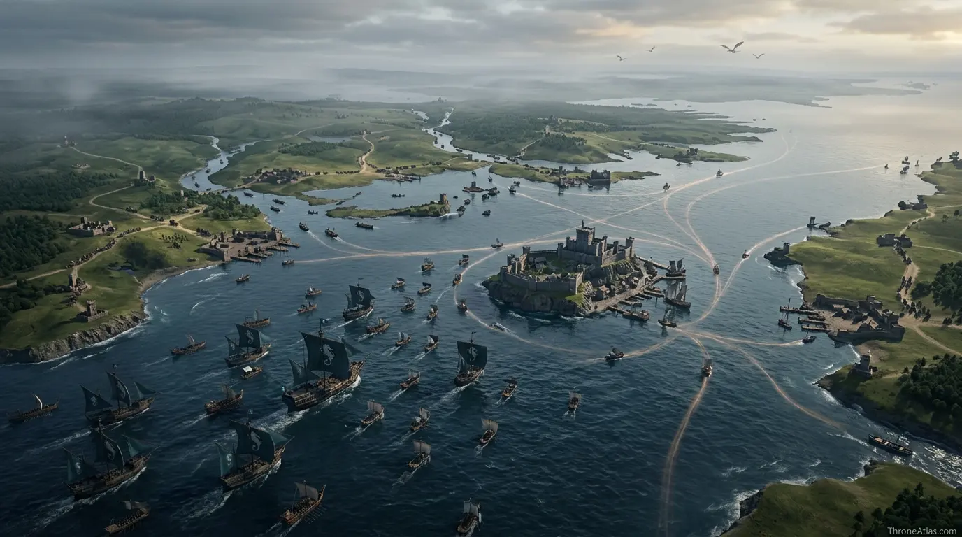 House of the Dragon Season 2 Map route sequence and travel logic