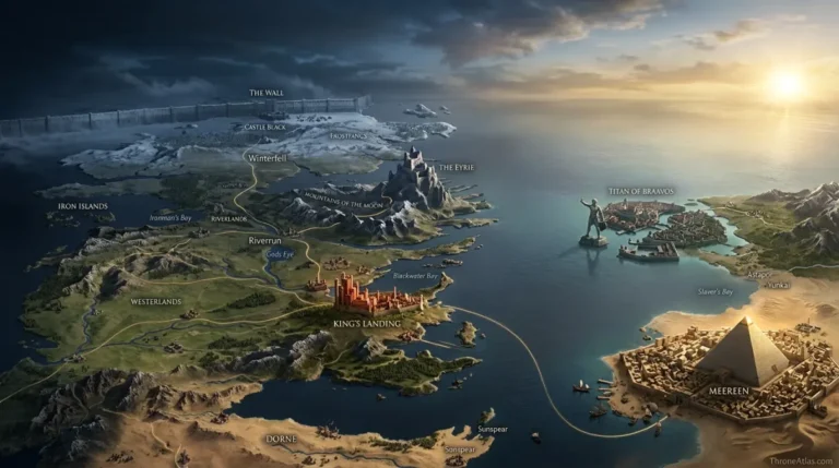 Map of Game of Thrones Season 4