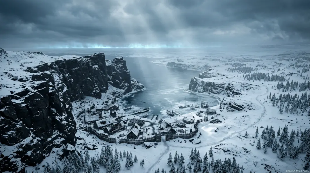 Map of Game of Thrones Season 5 ThroneAtlas compass and related map network