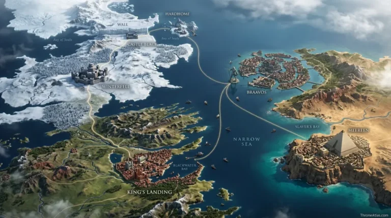 Map of Game of Thrones Season 5