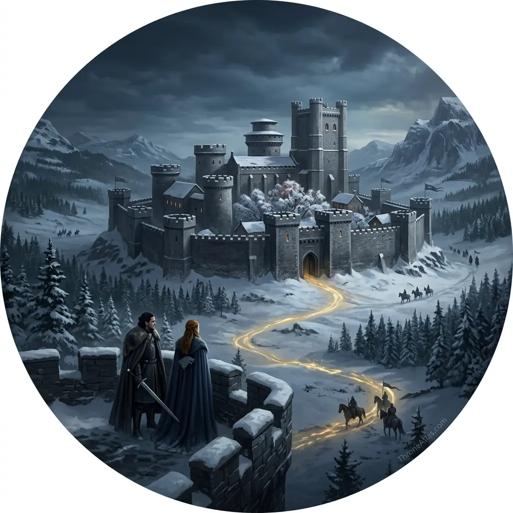 Map of Game of Thrones Season 6 compass rose orientation