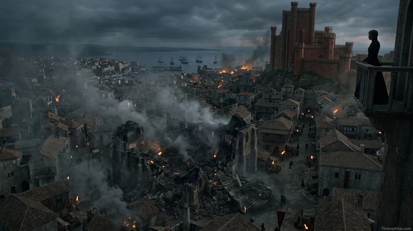 Map of Game of Thrones Season 6 interactive map base with route anchors