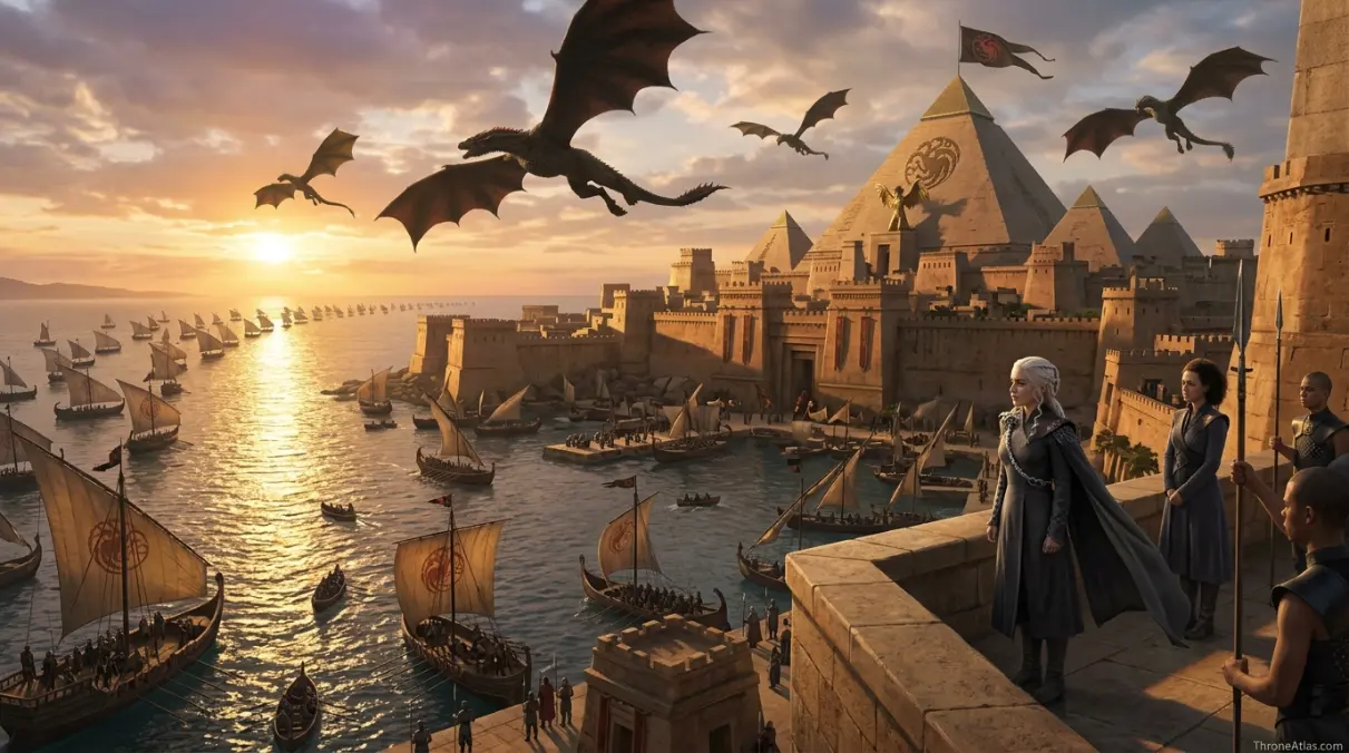 Map of Game of Thrones Season 6 region overview and linked houses