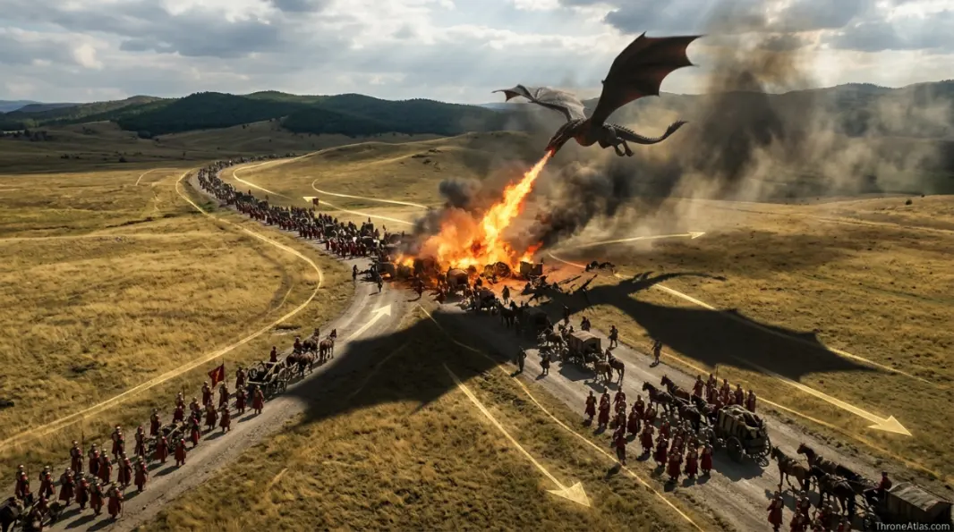 Map of Game of Thrones Season 7 interactive map base with route anchors