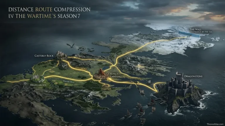 Map of Game of Thrones Season 7