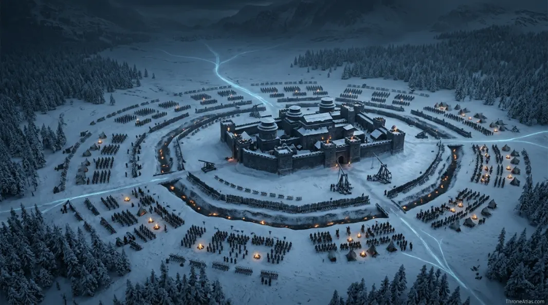 Map of Game of Thrones Season 8 complete atlas image with major locations
