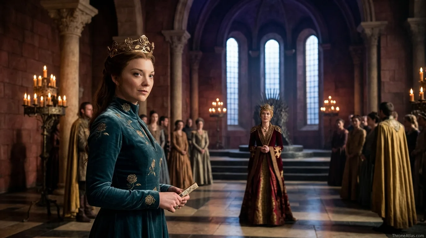 Margaery Tyrell power map northern route and winter power connection