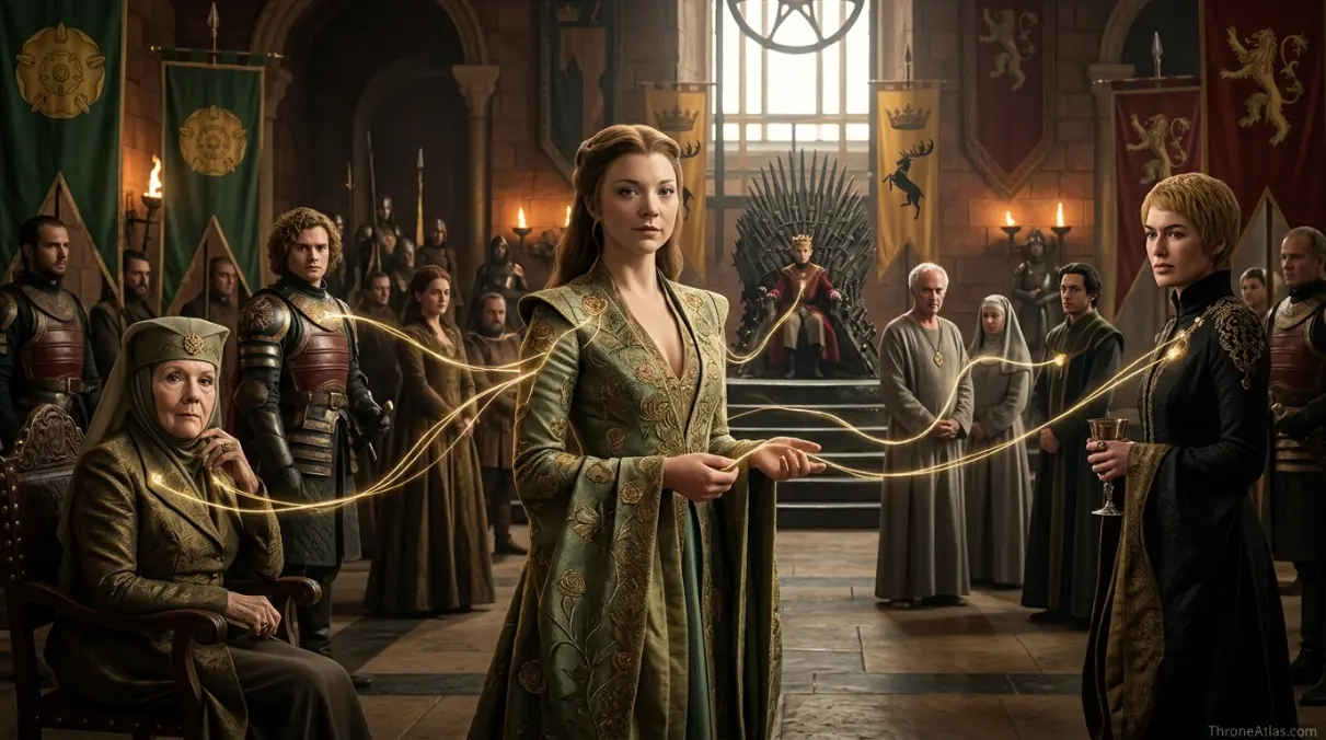 Margaery Tyrell power map Riverlands road and political crossing