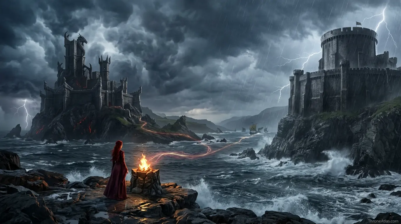 Melisandre journey map Crownlands and capital connection