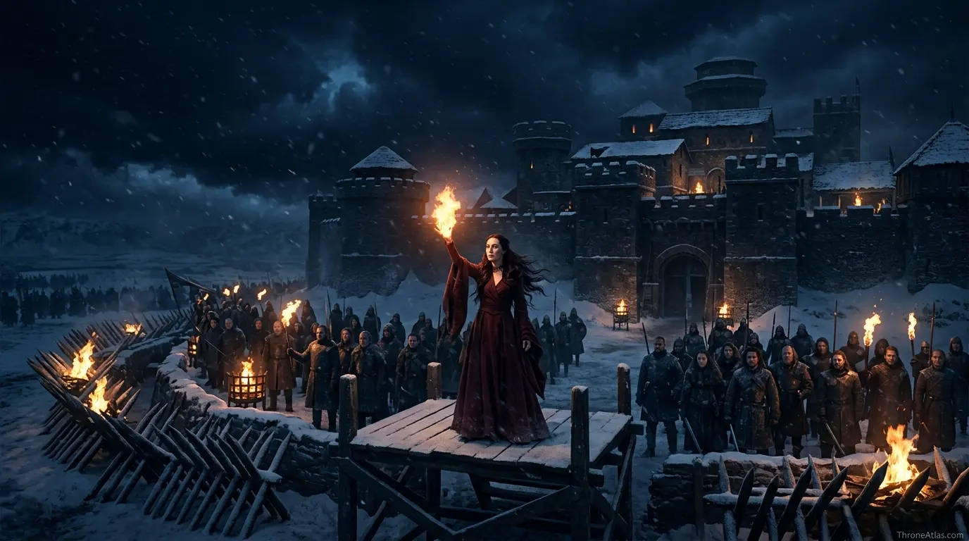 Melisandre journey map Riverlands road and political crossing
