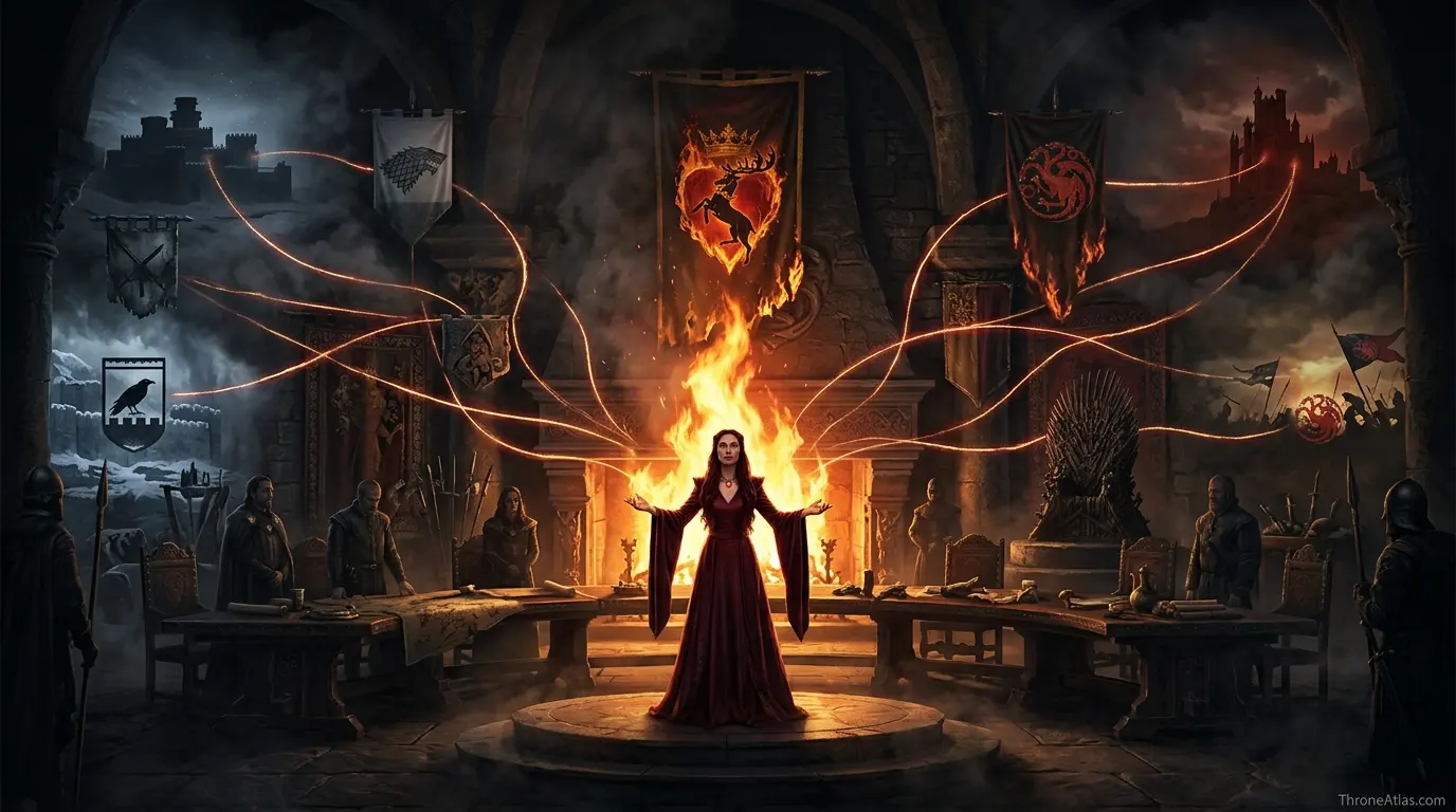Melisandre journey map ThroneAtlas route seal and related map network