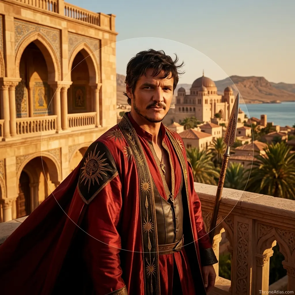 ThroneAtlas compass rose for Oberyn Martell journey map