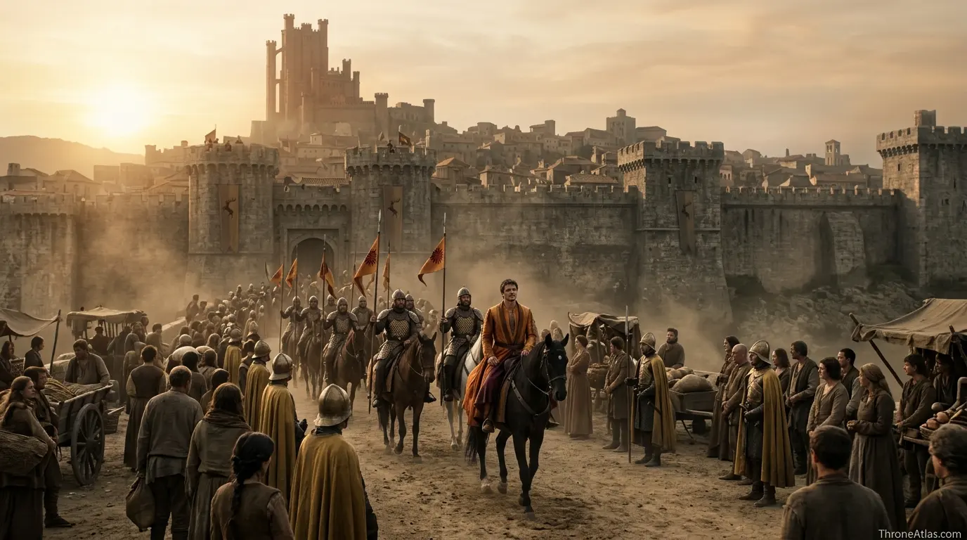 Oberyn Martell journey map Crownlands and capital connection