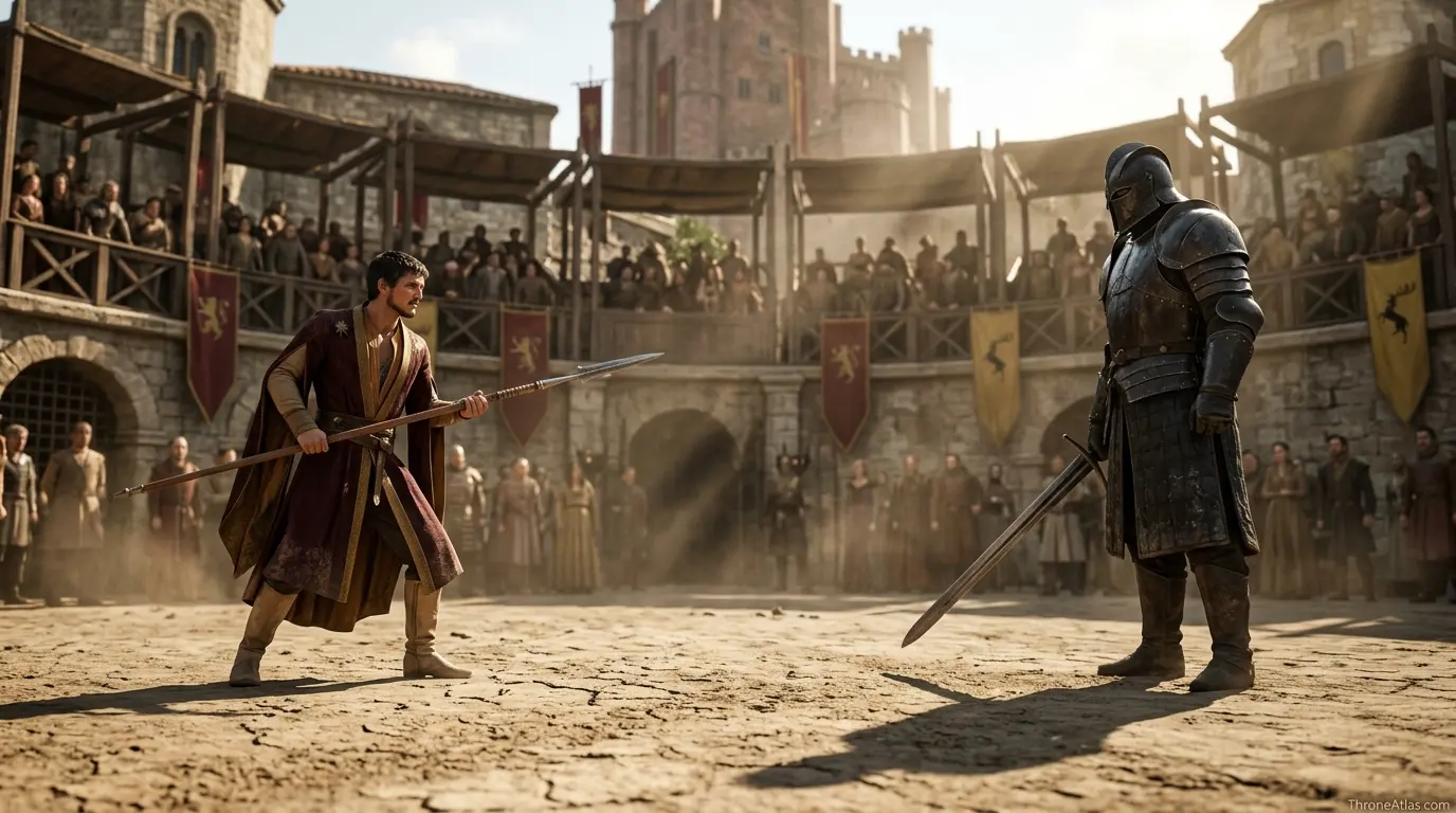 Oberyn Martell journey map Riverlands road and political crossing