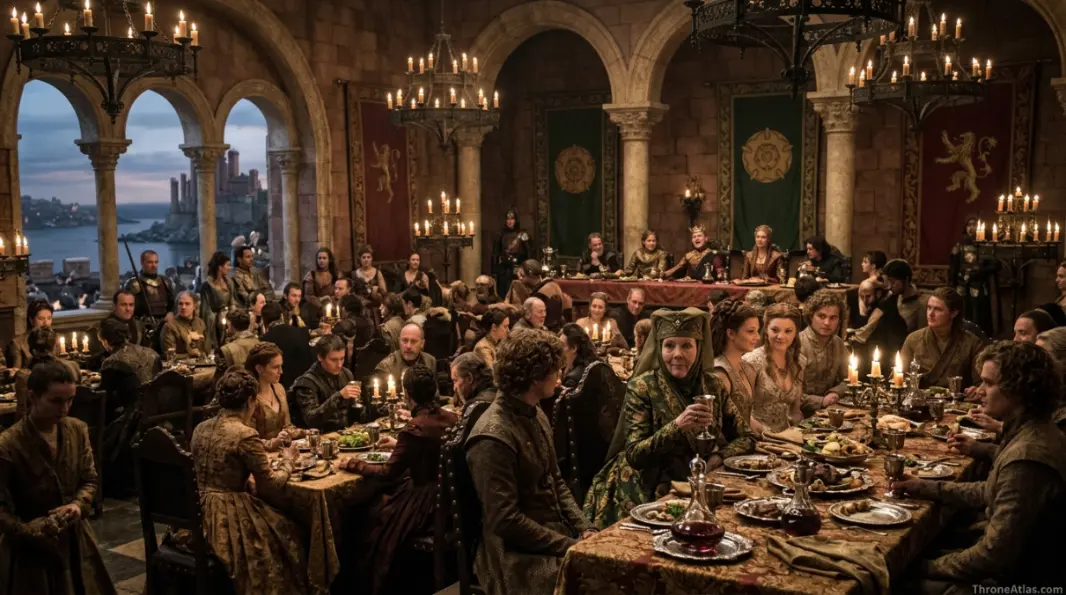 Olenna Tyrell influence map Crownlands and capital connection