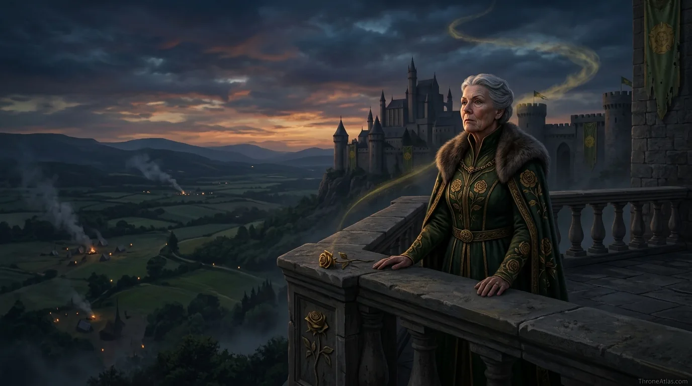 Olenna Tyrell influence map ThroneAtlas route seal and related map network