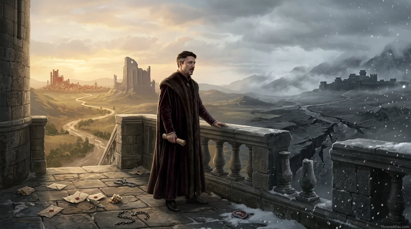 Petyr Baelish power map Riverlands road and political crossing