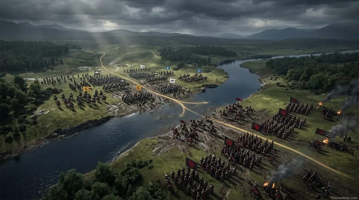 Rhaegar Targaryen locations map northern route and winter power connection