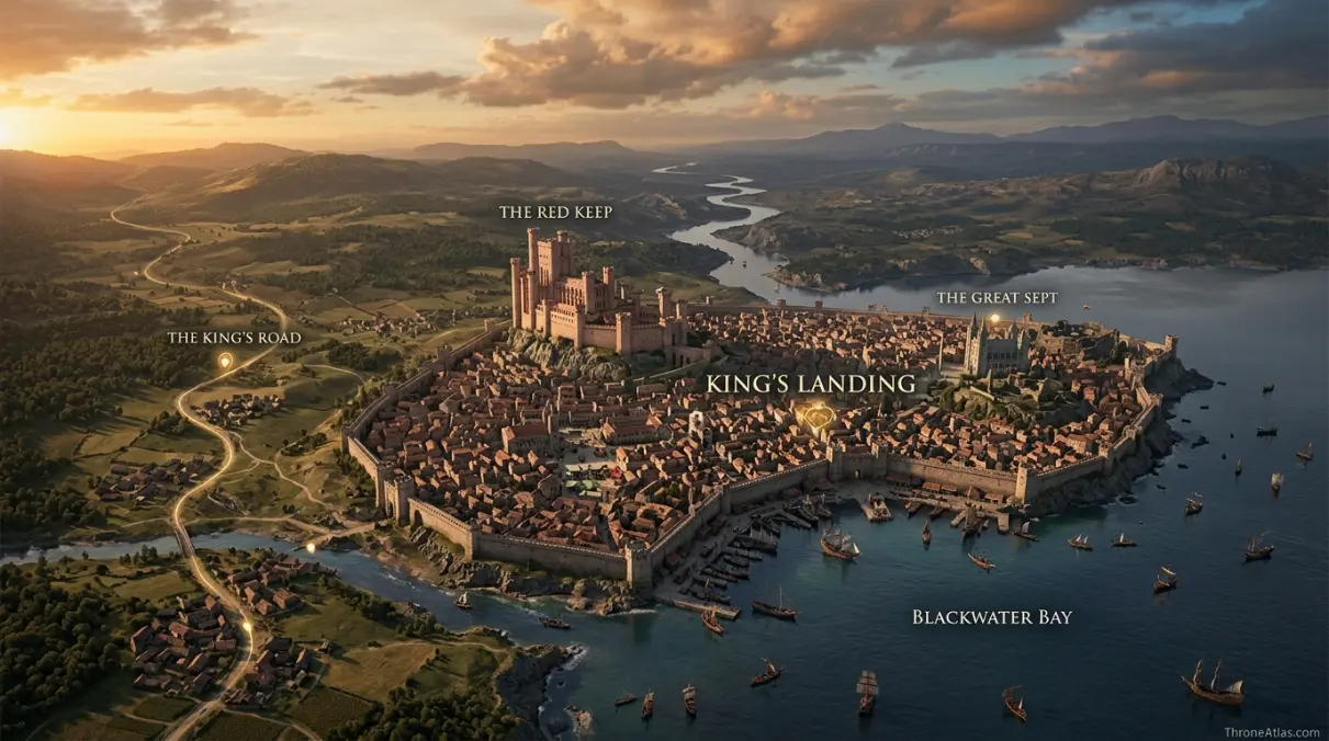 Sack of King&rsquo;s Landing map battlefield map overview