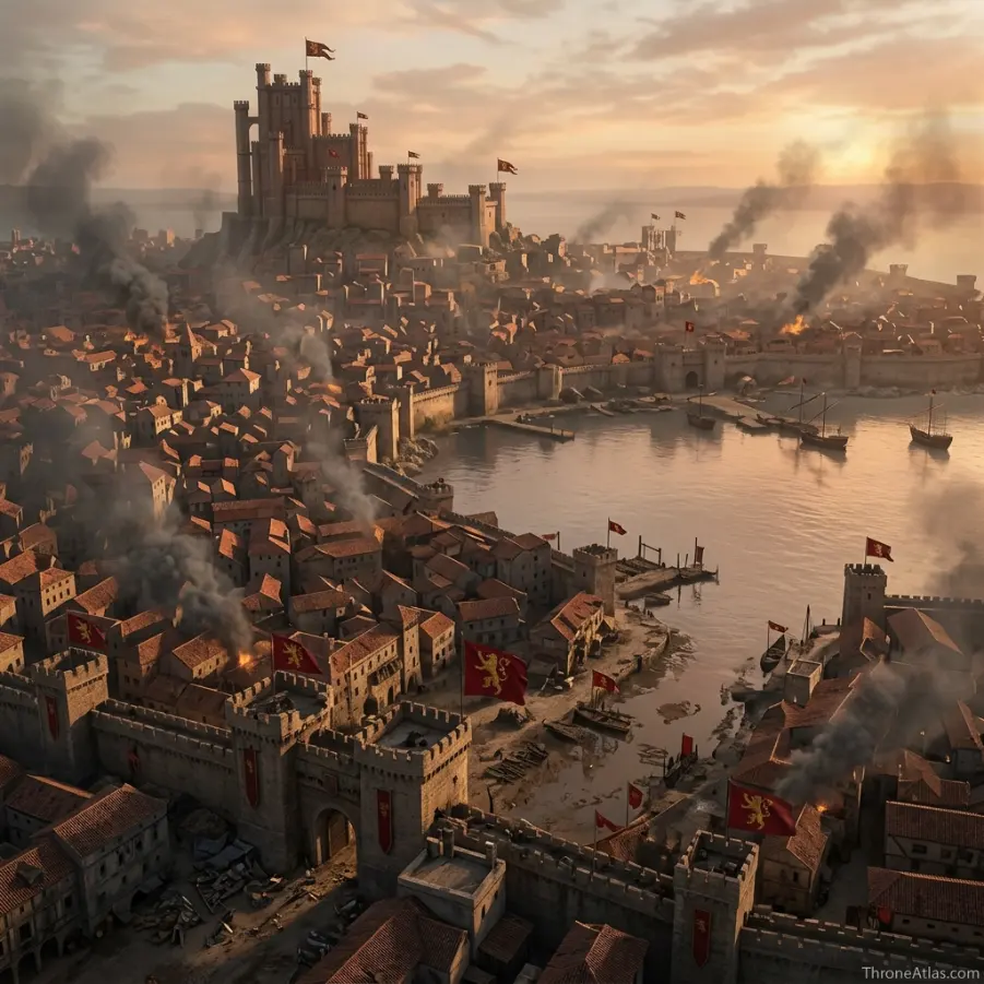 Sack of King&rsquo;s Landing map aftermath geography