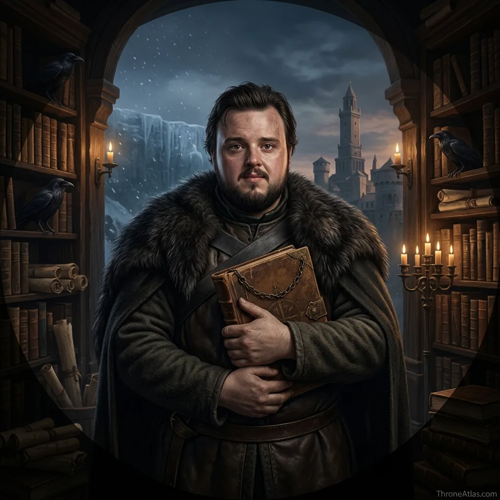 ThroneAtlas compass rose for Samwell Tarly journey map