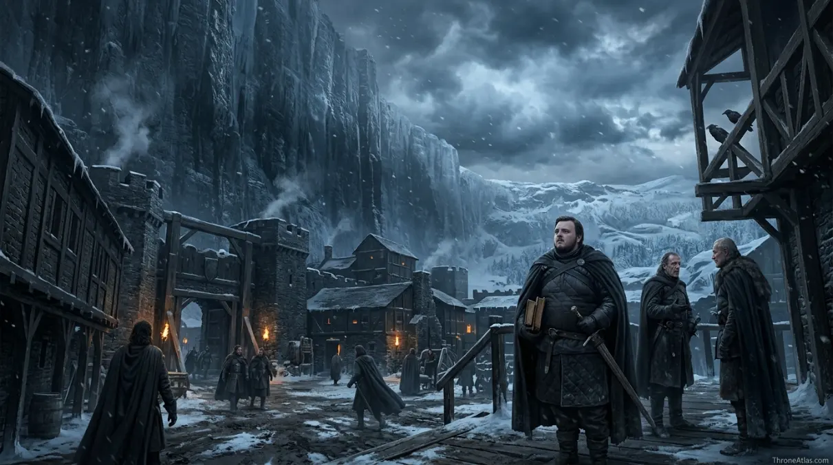 Samwell Tarly journey map Crownlands and capital connection