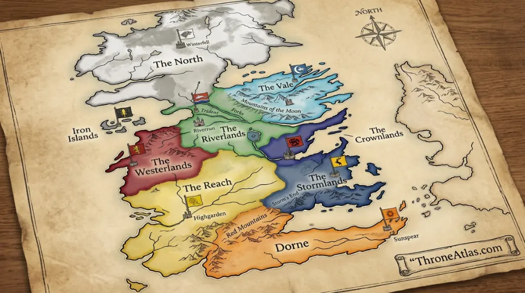 Seven Kingdoms Map interactive map base with route anchors