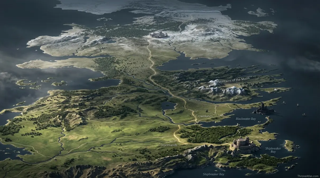 Stannis Baratheon journey map route map overview