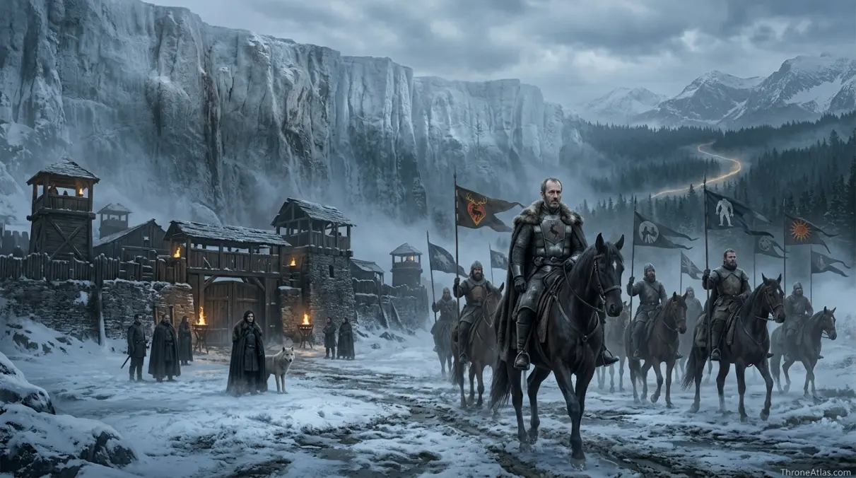 Stannis Baratheon journey map Crownlands and capital connection