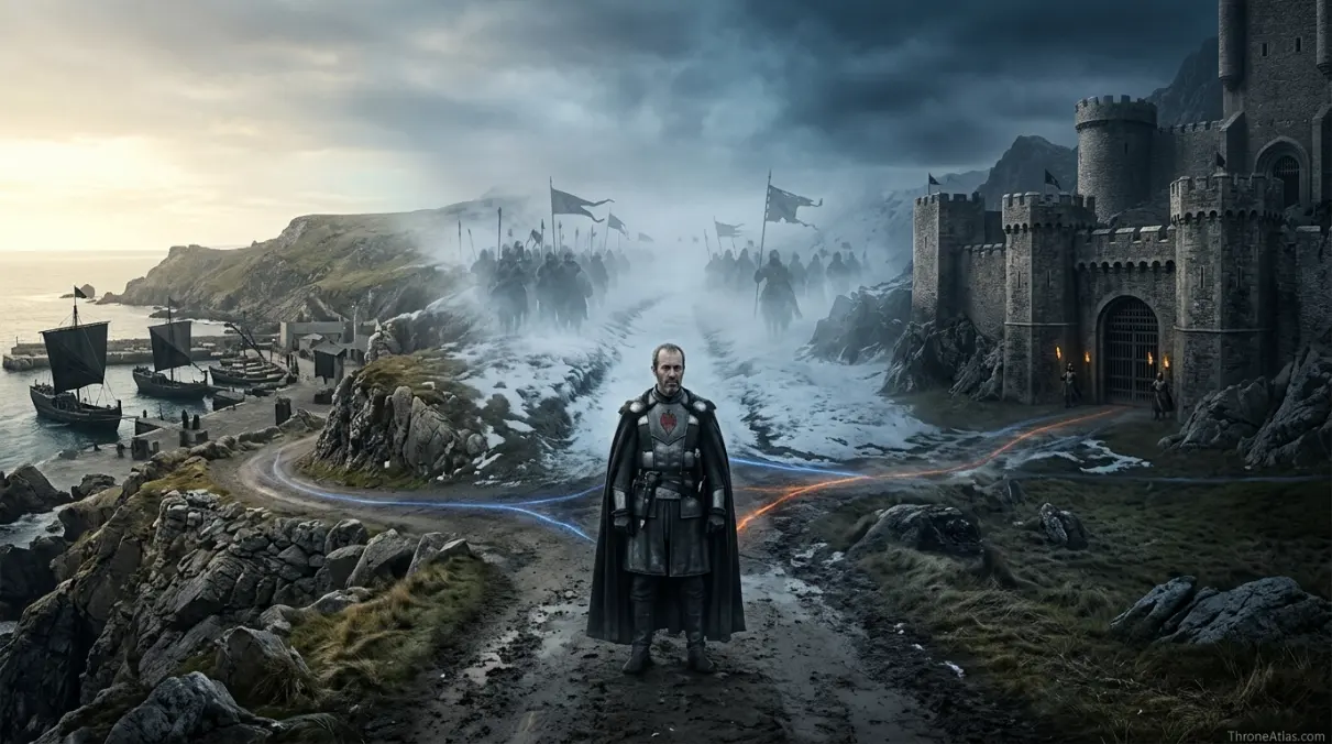 Stannis Baratheon journey map ThroneAtlas route seal and related map network