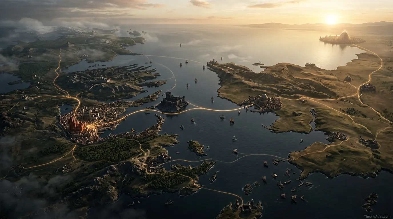 Varys network map route map overview
