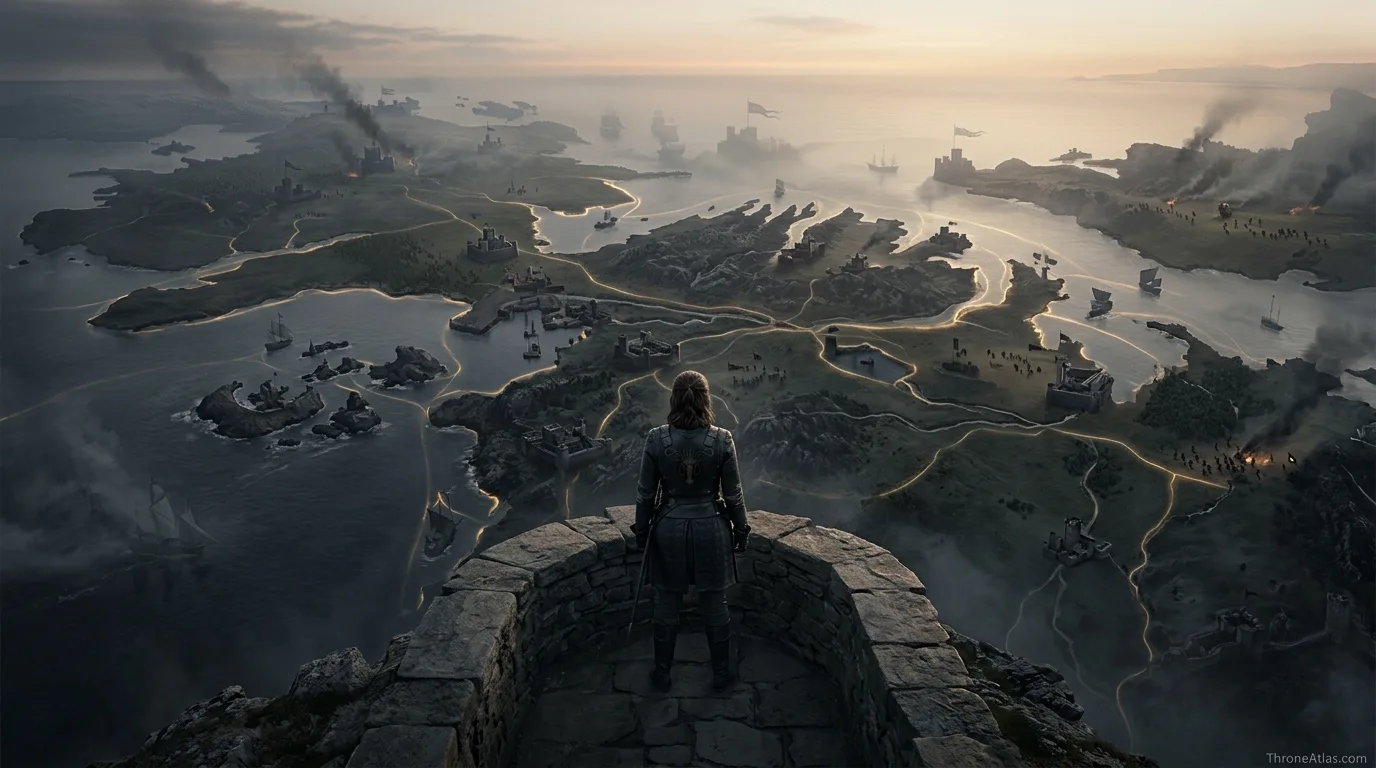 Yara Greyjoy journey map ThroneAtlas route seal and related map network