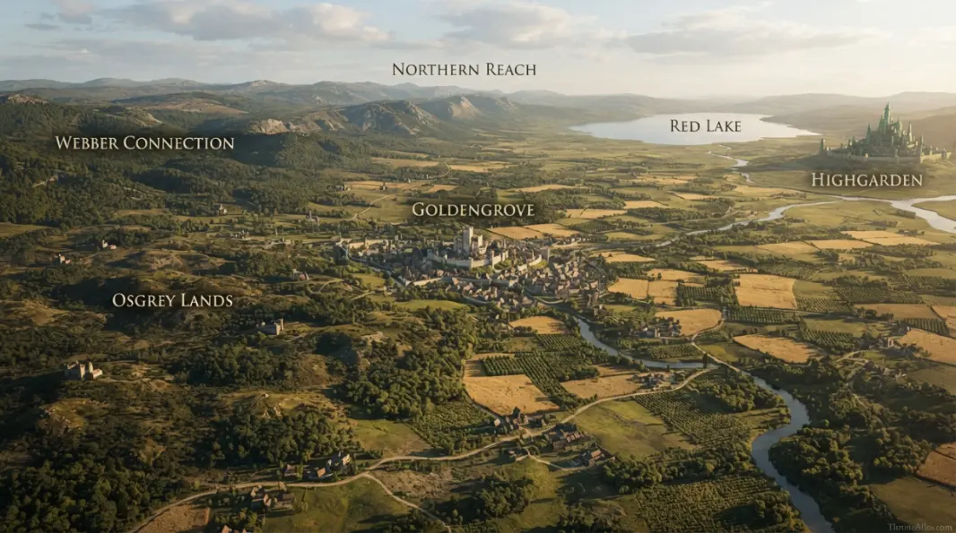 House Rowan Map context map showing surrounding kingdom terrain routes coastlines and political neighbors