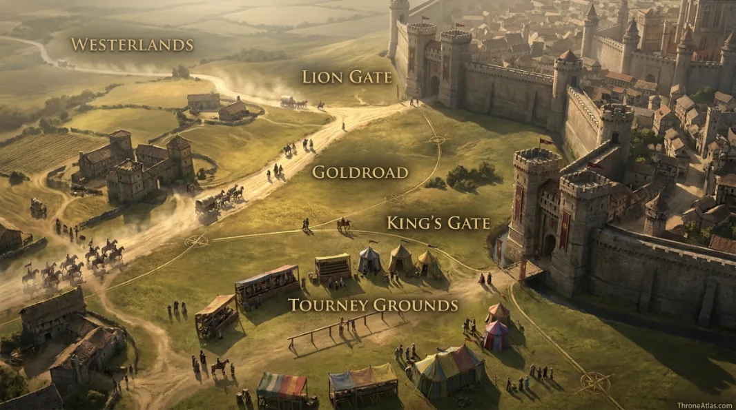 King&rsquo;s Landing road and gate connections to the Goldroad, Rosby road, kingsroad and Blackwater waterfront