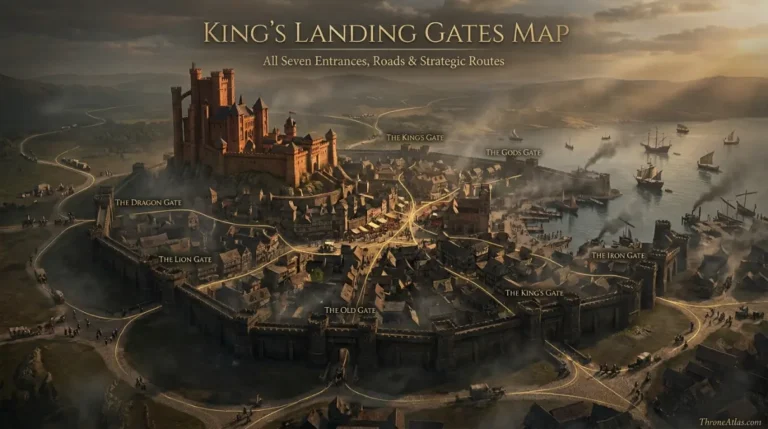 King&rsquo;s Landing Gates Map