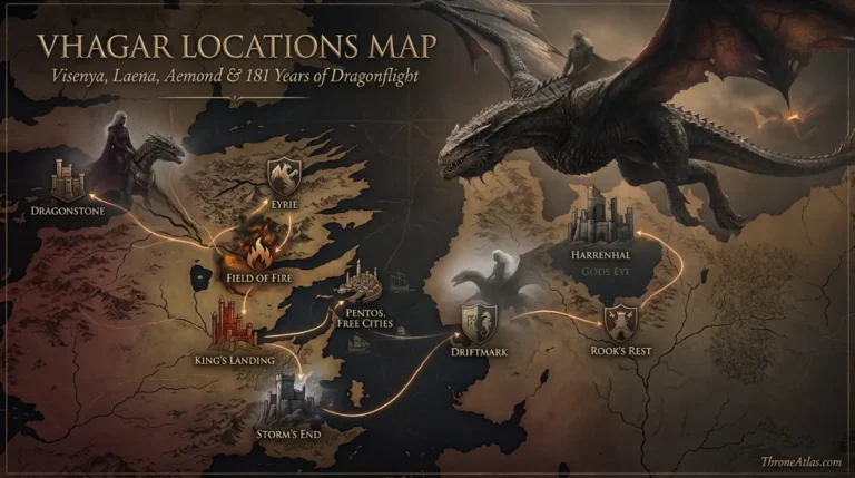 Vhagar Locations Map